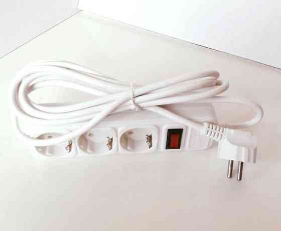 Подовжувач — Мережевий фільтр на 3 розетки 3 метри кабель Дніпро