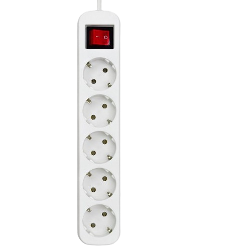 Фільтр мережевий 5 розеток 2м білий CW-PSEA52W ColorWay Житомир