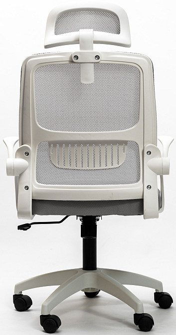 Кресло офисное Diego ErgoFlex сетка бело-серое Киев - изображение 3