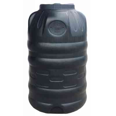Ємність для води Пласт Бак вертикальна не харчова 300 л чорна видувна (6500) Вінниця