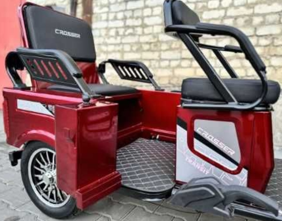 Електротрайк Crosser TR-5 (Мотор 800W 72V 20Ah) Колеса 10 - Червоний. Харків - фото 1