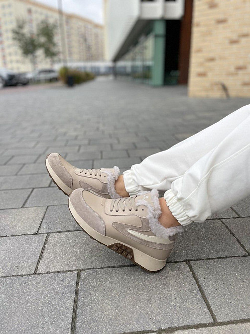 Ditas Кроссовки женские DITAS капучино натуральная кожа+замша зимние 38р.39р.41р. (5291) Коломия - фото 8