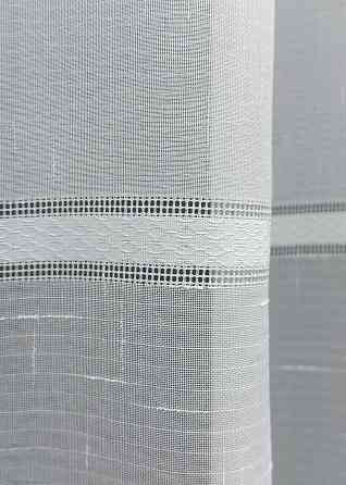Тюль льон "Мережка" колір білий 1356т Київ