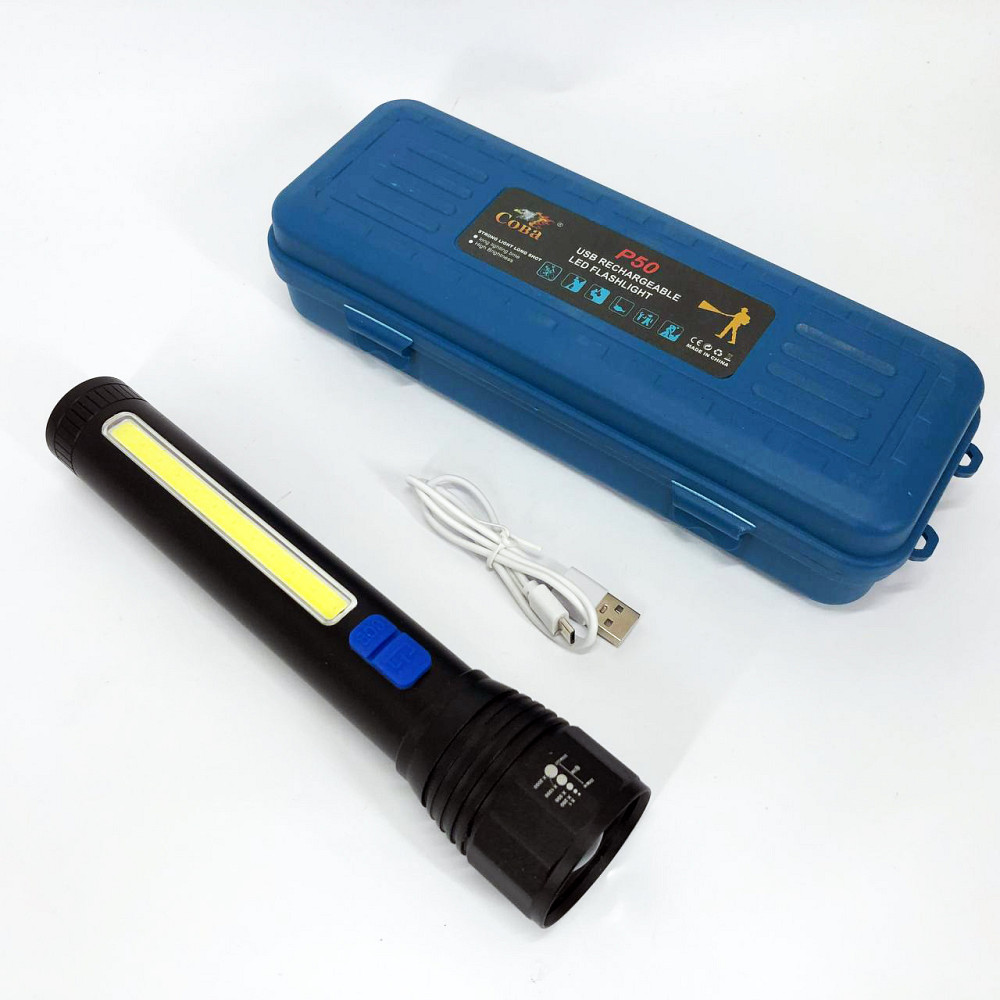 Довговічний світлодіодний ліхтар CB-C13-P50+COB, Ліхтар водозахищений LED потужний на вулицю WD-45 Львів - фото 10