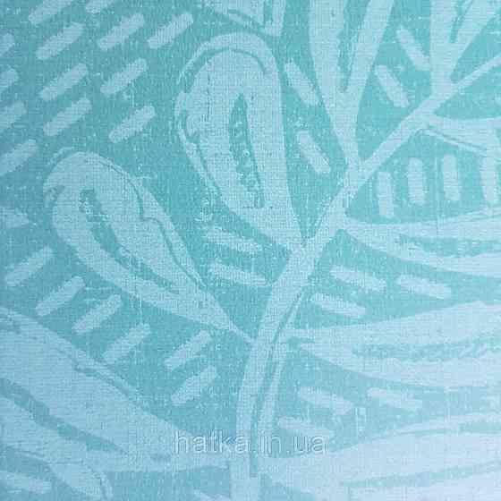 Обои флизелиновые эко Rasch Salisbury 0.53х10 листья папоротника пальмы монстеры крупные зеленые жемчужные Киев