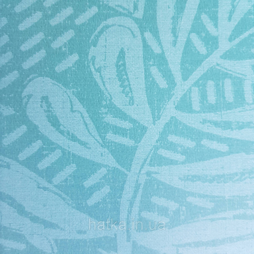 Обои флизелиновые эко Rasch Salisbury 0.53х10 листья папоротника пальмы монстеры крупные зеленые жемчужные Киев - изображение 3