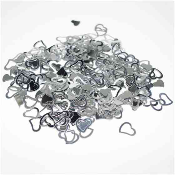 Метафан конфетти Сердечка 15 г серебристый Киев
