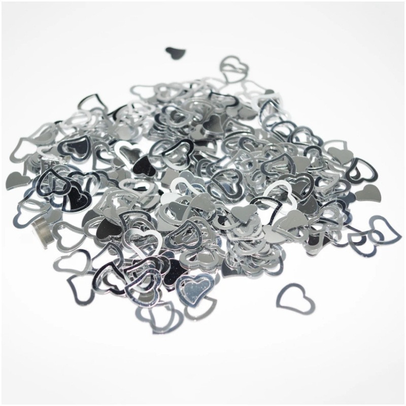 Метафан конфетти Сердечка 15 г серебристый Киев - изображение 3