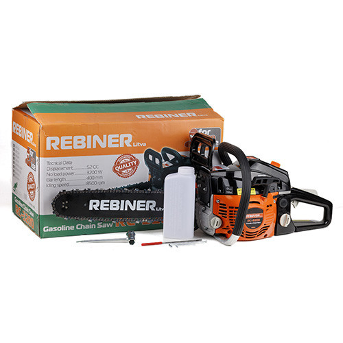 Бензопила Rebiner RC-3200 – 3200 Вт, 52 см³, шина 40 см, Гарантія 36 міс Львів - фото 1