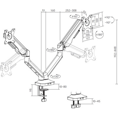 Кронштейн OfficePro MA442B Винница - изображение 8