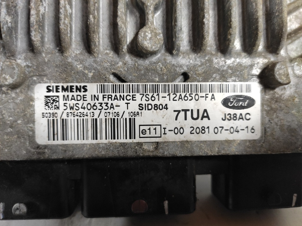 Блок керування двигуном Ford Fusion 1.4 TDCI 2002-2012 (7S61-12A650-FA) Ковель - фото 2