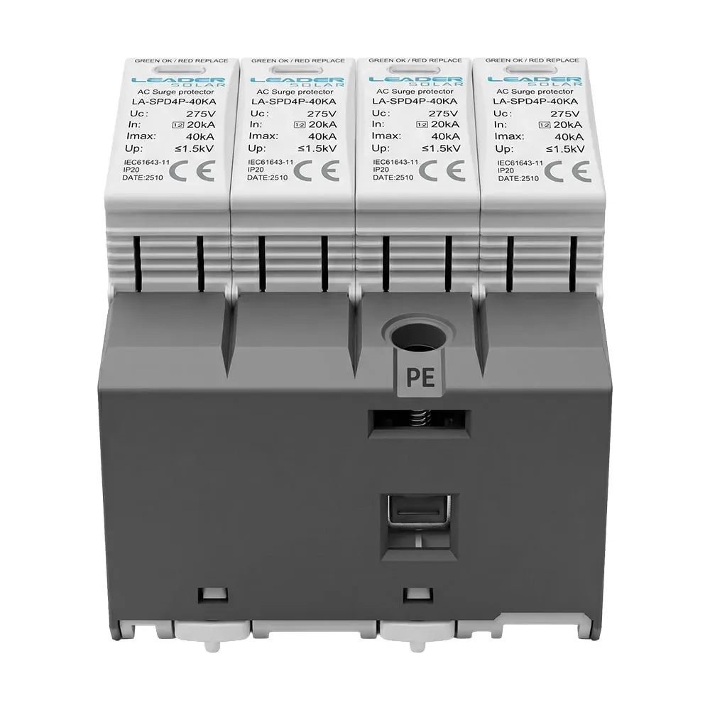 Обмежувач напруги Leader LA-SPD4P-40KA (3P+N) 275V AC під DIN-рейку (42-00271) Киев - изображение 6