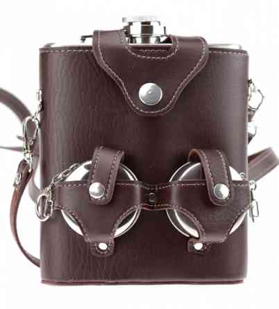 Фляга велика - набір з чохлом та чарками Вінниця