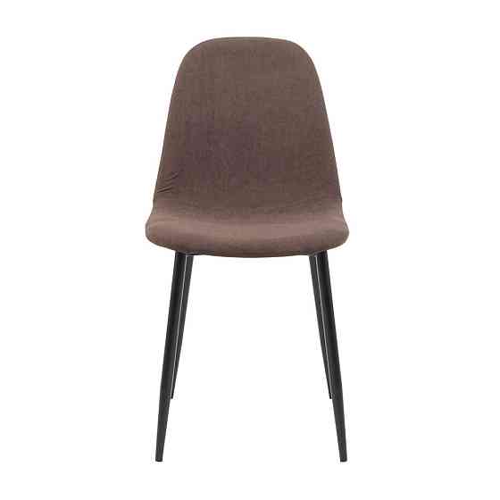 Стілець крісло м'який MacaoDesign U Simple 46 чорні ніжки Коричневий Київ