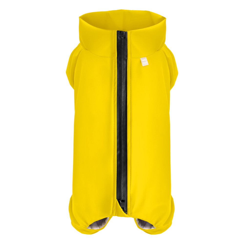 Дощовик для собак WAUDOG Clothes, водонепроникний, S40, В 56-59 см, С 37-40 см, жовтий Київ - фото 1