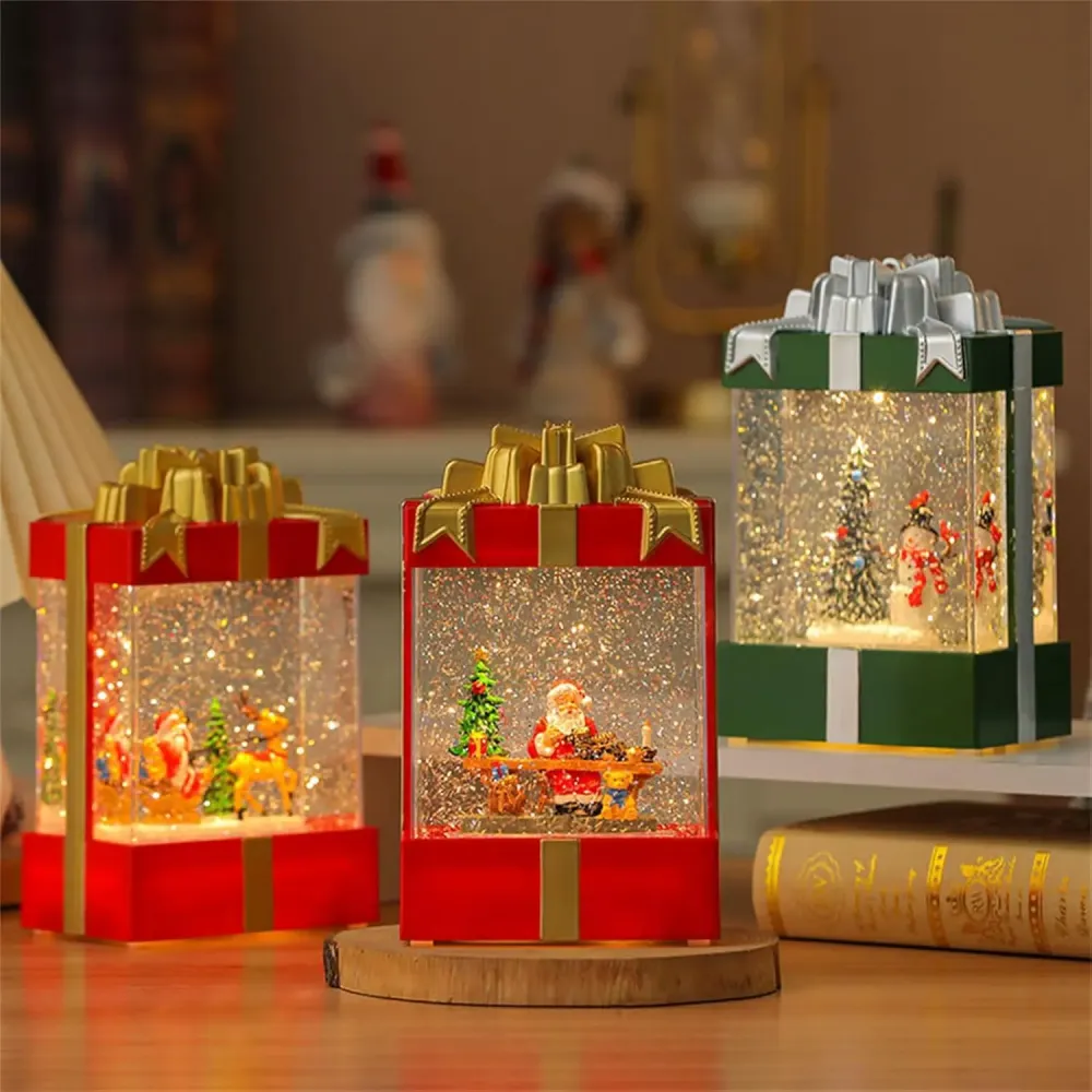 Декоративный светильник с эффектом снегопада, подсветкой и музыкой, Снеговик 803 Коломия - фото 5