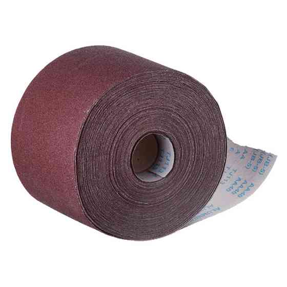 Шкурка шліфувальна, тканинна основа, К40, 200 мм × 50 м INTERTOOL BT-0714 Київ