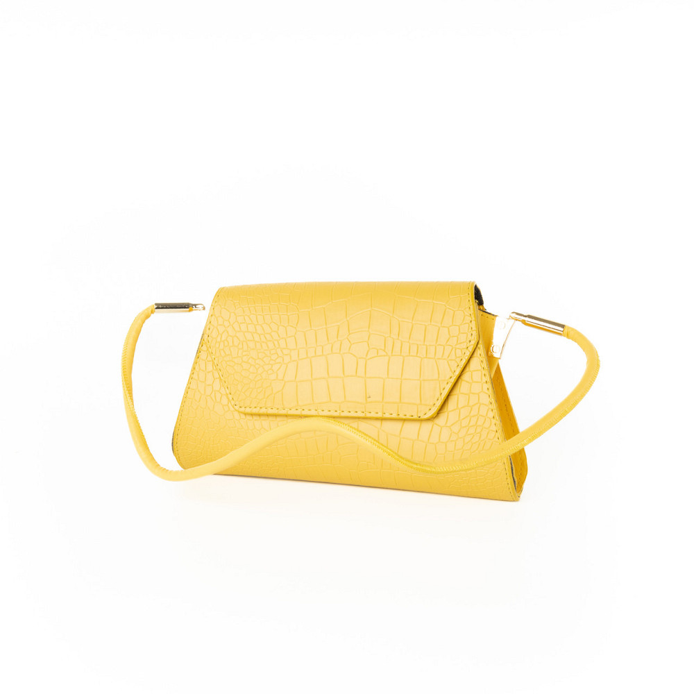Сумка женская, стильный клатч, маленькая сумочка через плечо, мини сумка из кожзама, Желтая Каменец-Подольский - изображение 1