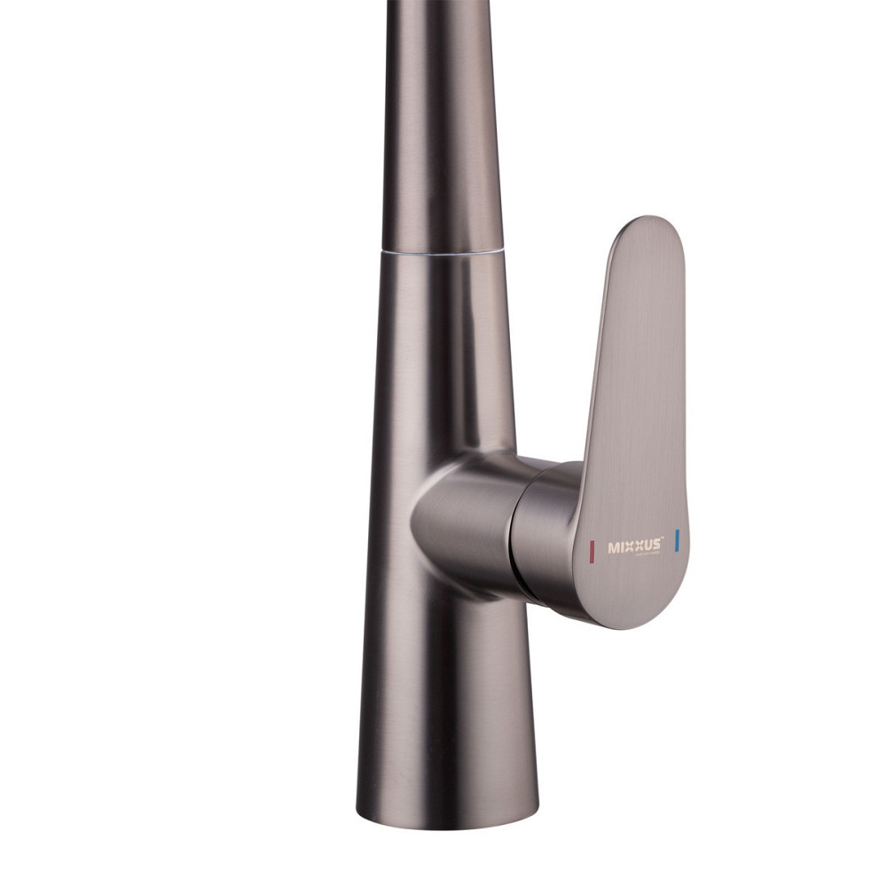 Змішувач для кухні з висувним виливом Mixxus Premium WARTA 014 GRAPHITE   ( MI6957 ) 29022 Харків - фото 9
