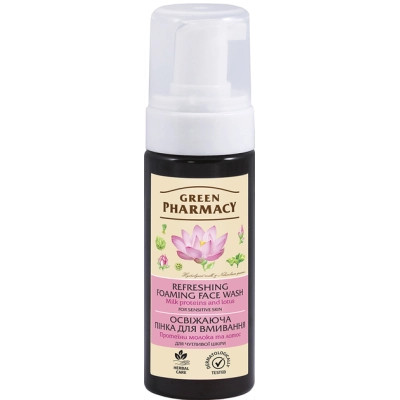 Пенка для умывания Green Pharmacy Освежающая для чувствительной кожи 150 мл (4823015911712) Винница - изображение 2