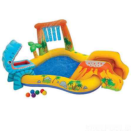Детский надувной игровой центр бассейн INTEX «Динозавры» 249х191х109 см (57444) Киев