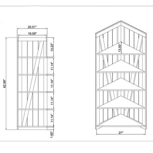 Стеллаж угловой 