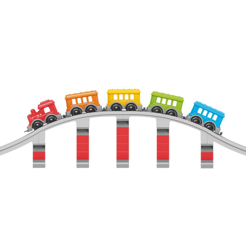 Дитячий набір конструктора "Залізниця" 1300TXK 59 деталей Вінниця - фото 3