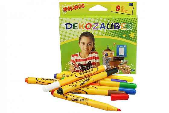 Фломастери для декорування, що нестирається MALINOS Dekozauber 9 (8+1) шт Киев