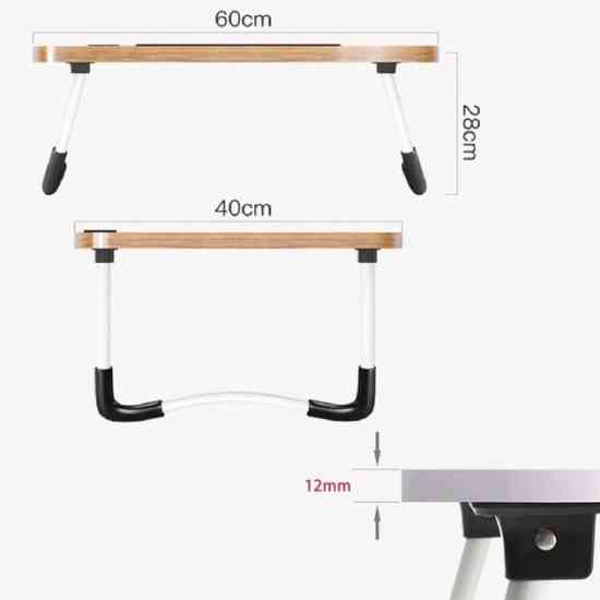 Портативний складаний столик для ноутбука і планшету (коричневий) з ручкою Вінниця