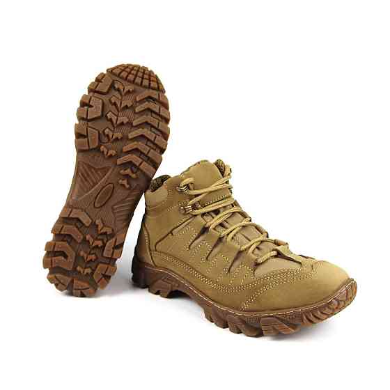 Ботинки военные демисезонные койот, тактическая мужская обувь, для службы, туризма, охоты Львов