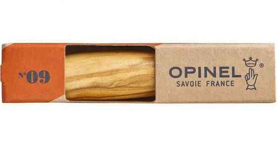 Лімітований Складаний Ніж Opinel (Опінель) No.9 "Inox Lux" Оливка (002426) Нержавіюча сталь Нововолинськ