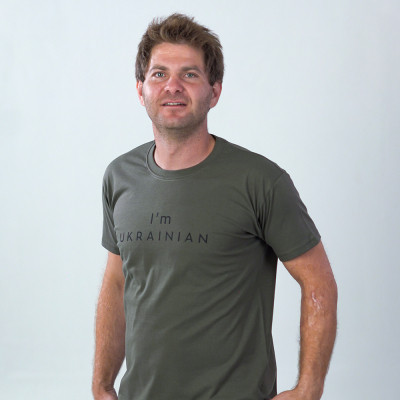 Футболка Sol's Imperial 190 I'am Ukrainian хакі XXL (11500269/138XXL) Вінниця - фото 1