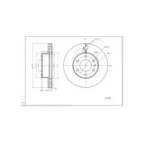 Диск Iveco Daily (2006-) передній (d300x28mm) гальмівний Мукачево