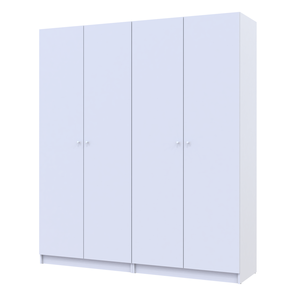 Комплект шаф для одягу з полицями Doros Промо (2 шт.) 180х48х204 см Білий (DRS-011464) Львів - фото 2