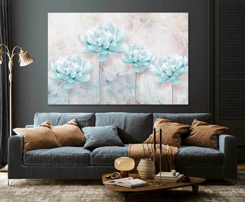 Картина полотно у вітальню / спальню    Квіти  MLP_275 ( 60х30см ) 60x100 см Київ - фото 3