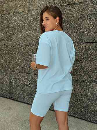 Футболка и велосипедки женские кулир Мятный XL/2XL Харьков