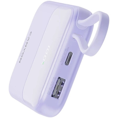 Батарея універсальна Canyon 10000mAh OnPower 101 PD/22.5W built-in cable Purple (CNS-CPB101PU) Вінниця - фото 6