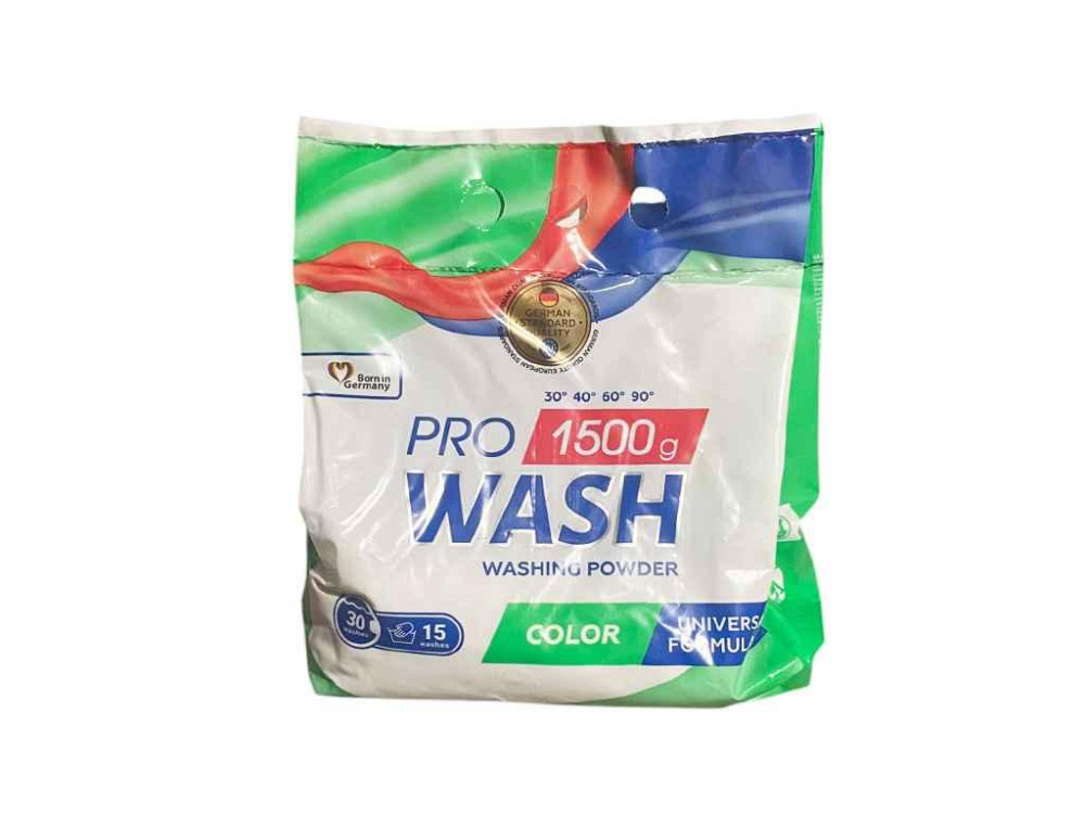 Стиральный порошок 1,5кг для цветных вещей Color ТМ PRO WASH Solmir Киев - изображение 1