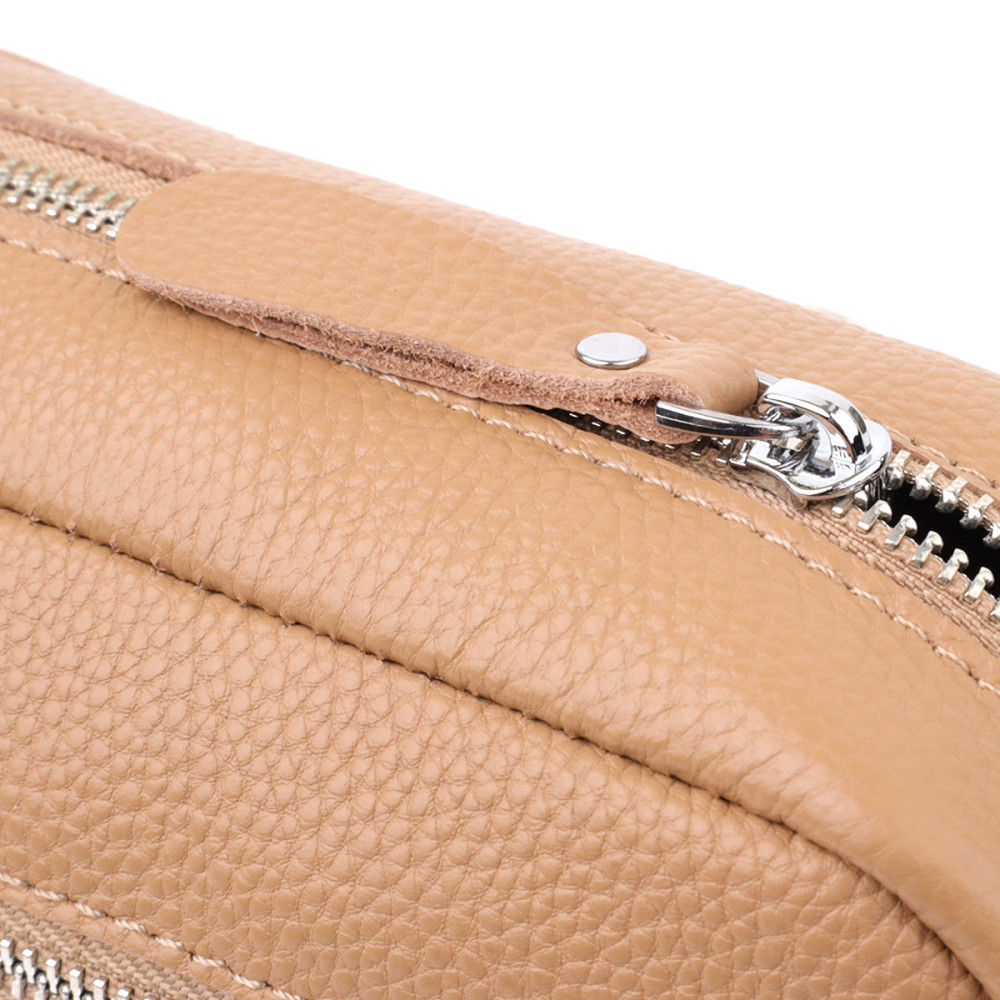 Женская сумка кросс-боди из натуральной кожи Vintage sale_15139 Бежевый Киев - изображение 3