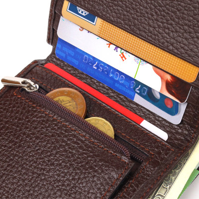 Кошелек Canpellini Из натуральной кожи Коричневое (21498) Винница - изображение 9