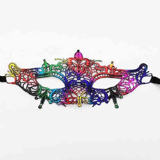 Бал маскарад маска на зав`язках one size різнобарвний Київ