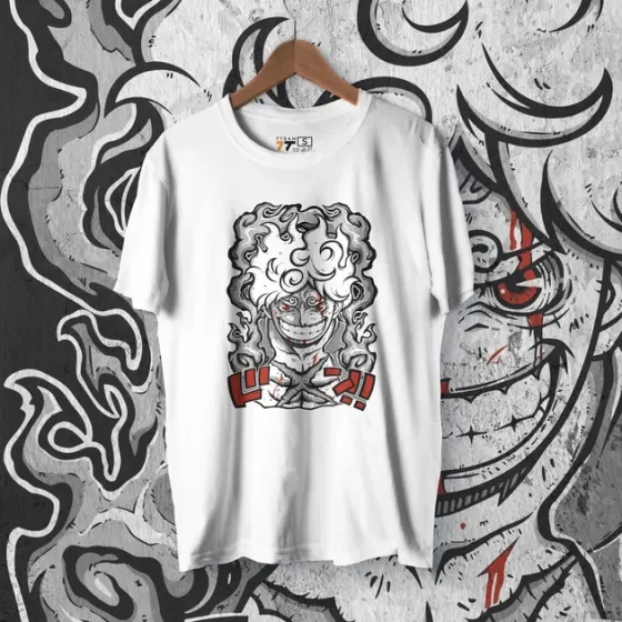 Футболка для підлітка хлопчика з принтом Ван Пис Luffy Niko White Розмір 160 Anime10206 Дніпро