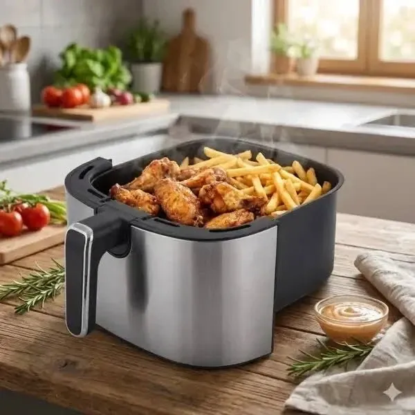 Аерофритюрниця SK-10052 7 л з гарячою циркуляцією повітря, таймер 60 хв, 80–200°C, захист від перегріву Одеса - фото 4