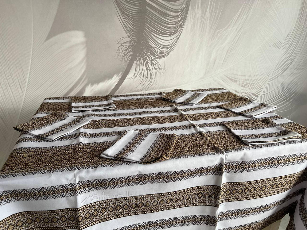 Вышитая скатерть с салфетками на подарок Киев - изображение 4