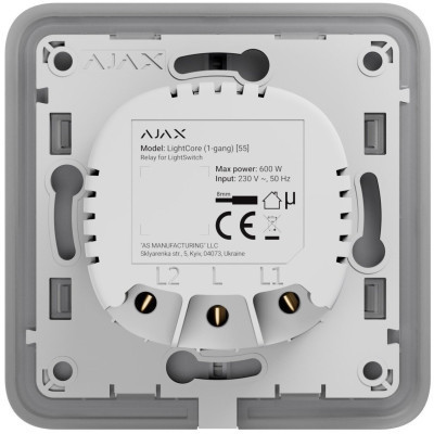 Умный выключатель Ajax LightSwitch 1-gang чорна Винница - изображение 3