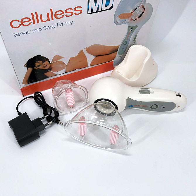 Масажер вакуумний антицелюлітний Celluless MD NEW вакуумно-роликовий ефективний масажер Целюлес EV-84 Львів - фото 3
