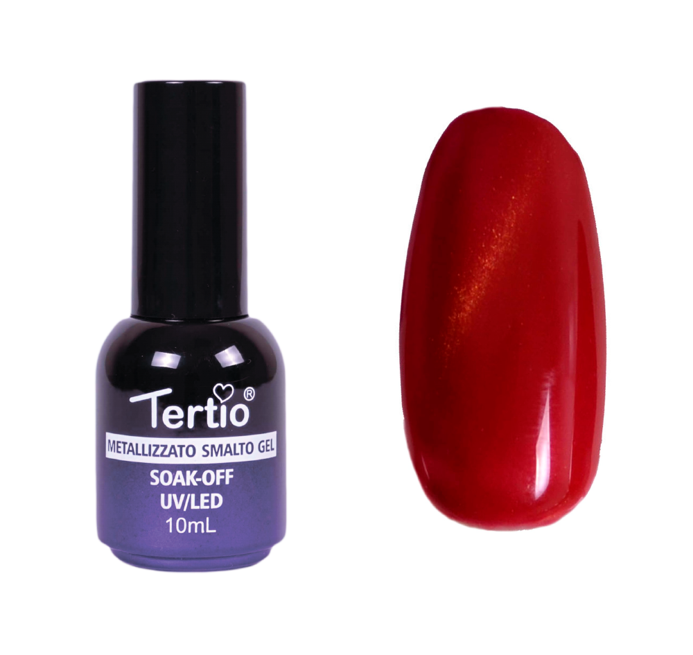 ГЕЛЬ-ЛАК №017 (АЛЫЙ КРАСНЫЙ МАГНИТНЫЙ) КОШАЧИЙ ГЛАЗ 10 МЛ TERTIO Киев - изображение 1