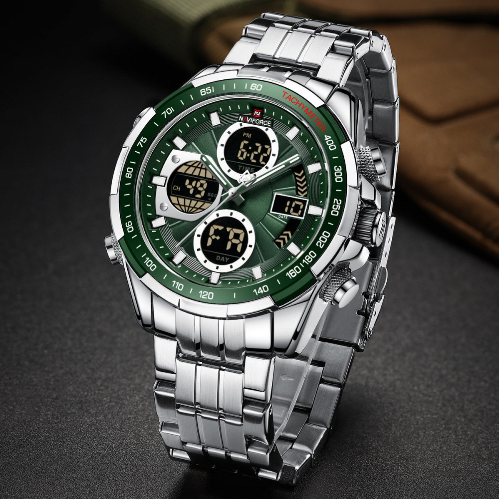 Годинник чоловічий тактичний Naviforce Fly Steel Сріблястий Вінниця - фото 5