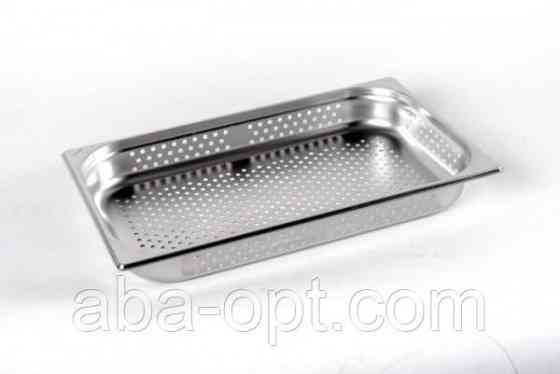 Гастроемкость GN 1/2 из нержавеющей стали перфорированная 32.5 х 26.5 х 6.5 см ( шт ).Aba-Opt Одесса