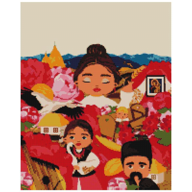 Алмазна мозаїка "Українські традиції" @Лілі Демачкович DBS1038 Brushme 40х50 см Вінниця - фото 1